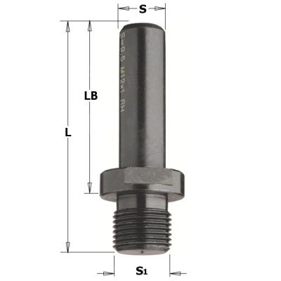 Фото Державка M10x1,5 S=8x40 LB=40 RH в интернет-магазине ToolHaus.ru